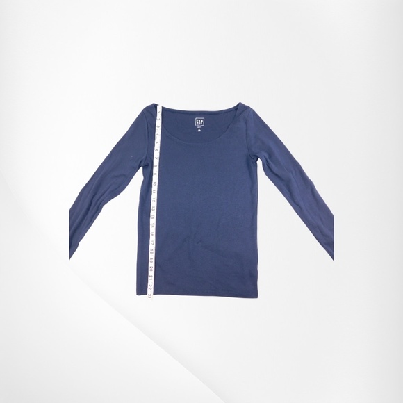 GAP Modern Long Sleeve Scoop Neck Top | Size M | Navy Blue - Picture 5 of 5